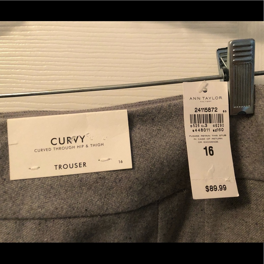 NWT Ann Taylor curvy lined dress pant